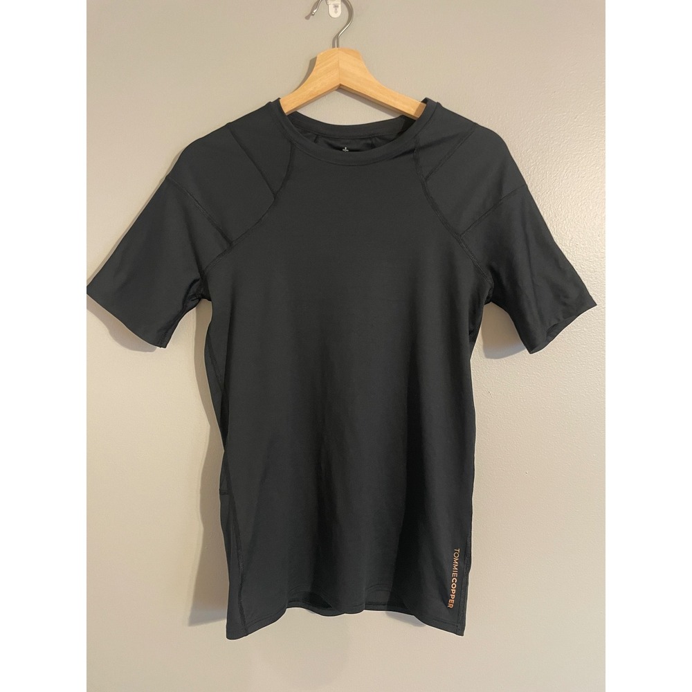 Tommie Copper Compression Shirt Womens L Black Copper Gym Shoulder Support